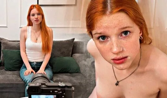 Oyuncu seçimi sırasında kızıl saçlı bir canavar, bir adamın sert Rus pistonunu deliğine sokar – Porno izle